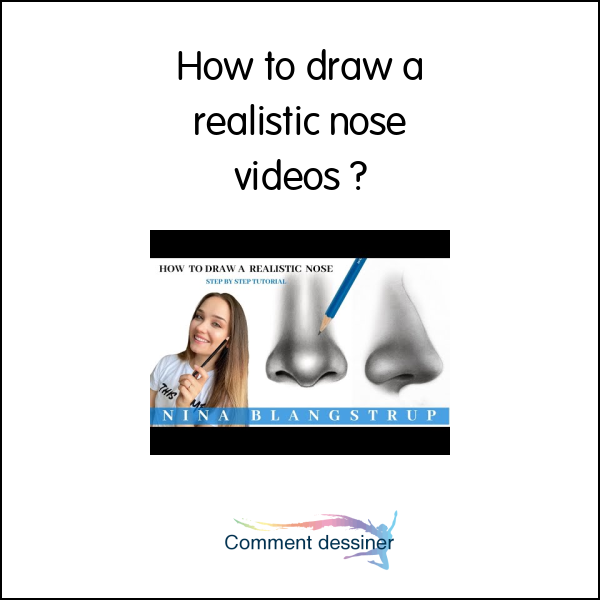 How to draw a realistic nose videos